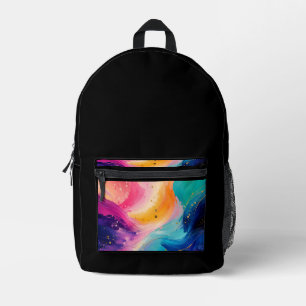 Levendige Abstracte Kunst Rugzak Ontwerp voor kind