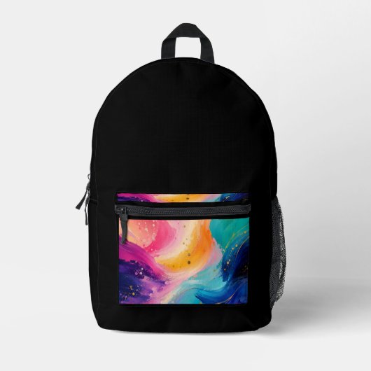 Levendige Abstracte Kunst Rugzak Ontwerp voor kind (Voorkant)