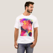 Levendige Abstracte Kunst T-shirt (Voorkant volledig)