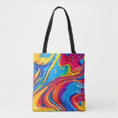 Levendige Abstracte kunst Tote Bag (Voorkant)