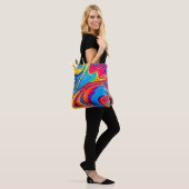 Levendige Abstracte kunst Tote Bag (Op model)