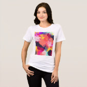 Levendige Abstracte Kunst Tri-Blend Shirt (Voorkant volledig)