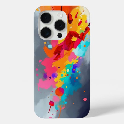 Levendige Abstracte kunst vet kleurrijk Case-Mate iPhone Case (Achterkant)