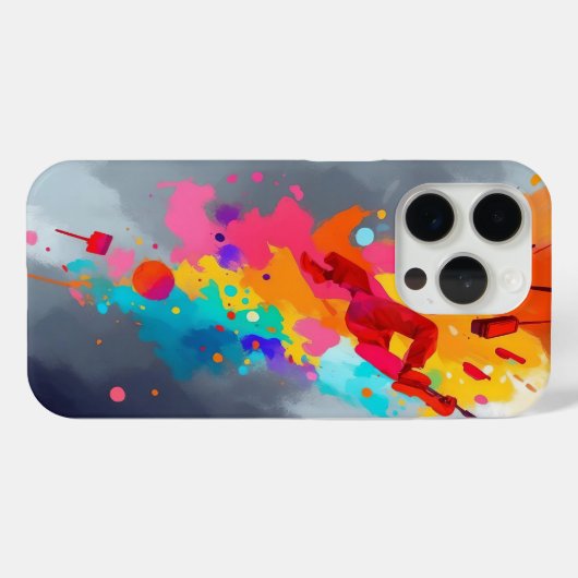 Levendige Abstracte kunst vet kleurrijk Case-Mate iPhone Case (Achterkant (horizontaal))