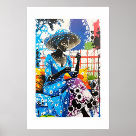 Levendige Abstracte Kunstprint Poster