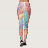 Levendige Abstracte Leggings (Achterkant)