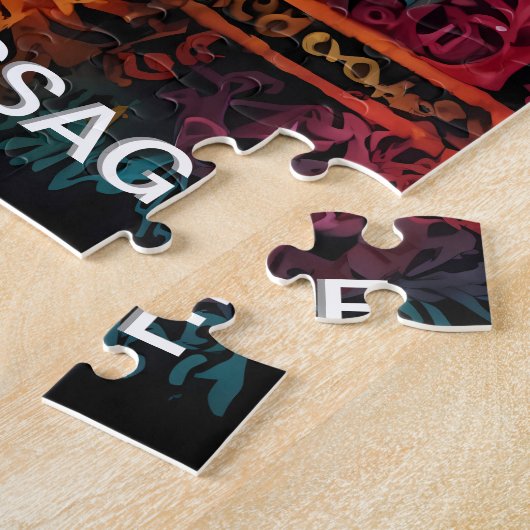 Levendige Abstracte levensstructuur Legpuzzel (Zijkant)