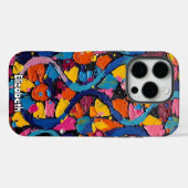 Levendige Abstracte linten Case-Mate iPhone Case (Achterkant (horizontaal))