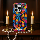 Levendige Abstracte linten Case-Mate iPhone Case