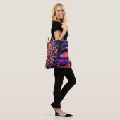 Levendige Abstracte Liquid Art Fusion Tote Bag (Op model)