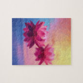 Levendige Abstracte lotusbloemen Legpuzzel (Horizontaal)