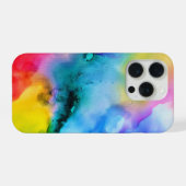 Levendige Abstracte Meerkleurige Moderne Kunst Tel iPhone Hoesje (Achterkant horizontaal)