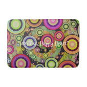 Levendige Abstracte Memory Foam Badmat (Voorkant)