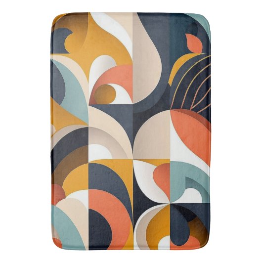 Levendige Abstracte middeleeuwse moderne Badmat (Voorkant Verticaal)