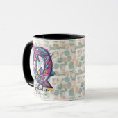 Levendige Abstracte Monogrammok - Q voor Quentin Mok (Voorkant links)