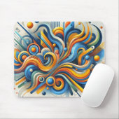 Levendige Abstracte Muismat (Met muis)