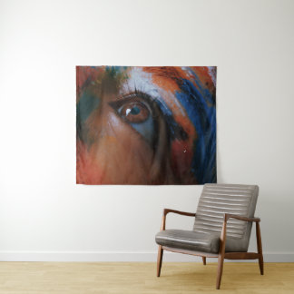 Levendige Abstracte Oogkunst Wandkleed
