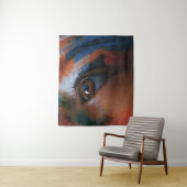 Levendige Abstracte Oogkunst Wandkleed (In situ)