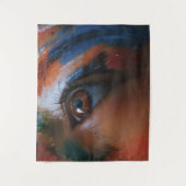 Levendige Abstracte Oogkunst Wandkleed (Voorkant)