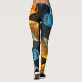 Levendige Abstracte Patroon Leggings (Achterkant)