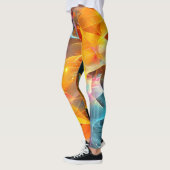 Levendige Abstracte Patroon Leggings (Links)