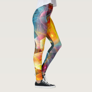 Levendige Abstracte Patroon Leggings