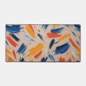 Levendige Abstracte penseelstreek Bureaumat (Voorkant)