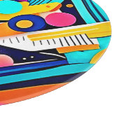 Levendige Abstracte Pop Art Snijplank (Hoek)