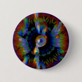 Levendige Abstracte Rainbow Eye Button