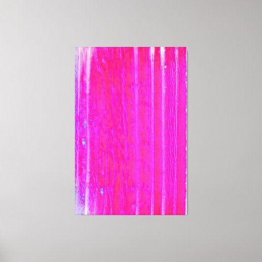 Levendige Abstracte Roze en Paarse Strepen Art Canvas Afdruk (Voorkant)