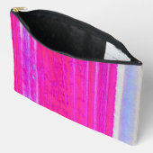 Levendige Abstracte Roze en Paarse Strepen Art Etui (Open)