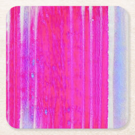 Levendige Abstracte Roze en Paarse Strepen Art Kartonnen Onderzetters