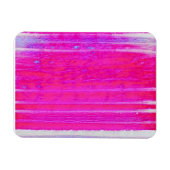 Levendige Abstracte Roze en Paarse Strepen Art Magneet (Horizontaal)