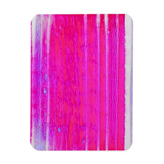 Levendige Abstracte Roze en Paarse Strepen Art Magneet (Verticaal)