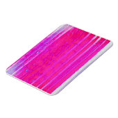 Levendige Abstracte Roze en Paarse Strepen Art Magneet (Linkerzijde)