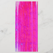 Levendige Abstracte Roze en Paarse Strepen Art Menu (Achterkant)