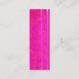 Levendige Abstracte Roze en Paarse Strepen Art Mini Visitekaartje