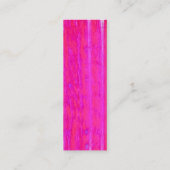 Levendige Abstracte Roze en Paarse Strepen Art Mini Visitekaartje (Achterkant)