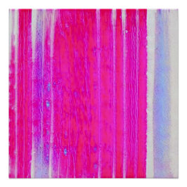 Levendige Abstracte Roze en Paarse Strepen Art Perfect Poster