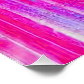 Levendige Abstracte Roze en Paarse Strepen Art Perfect Poster (Hoek)