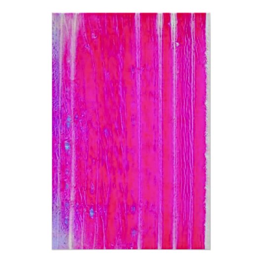 Levendige Abstracte Roze en Paarse Strepen Art Perfect Poster (Voorkant)