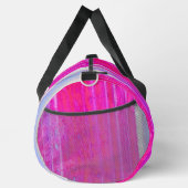 Levendige Abstracte Roze en Paarse Strepen Art Plunjezak (Rechts)