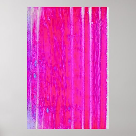 Levendige Abstracte Roze en Paarse Strepen Art Poster (Voorkant)