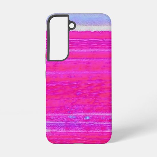 Levendige Abstracte Roze en Paarse Strepen Art Samsung Galaxy Hoesje (Achterkant)