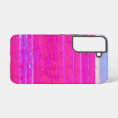 Levendige Abstracte Roze en Paarse Strepen Art Samsung Galaxy Hoesje (Achterkant horizontaal)