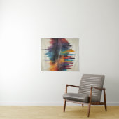 Levendige Abstracte Skyline Cityscape Art Wandkleed (In Situ (horizontaal))