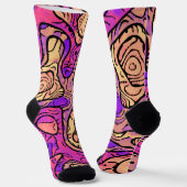 Levendige Abstracte sockets Sokken (Gebogen)