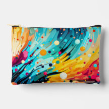 Levendige Abstracte Spat Print