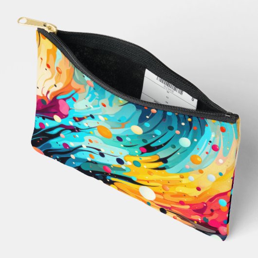 Levendige Abstracte spetterende print Etui (Open)