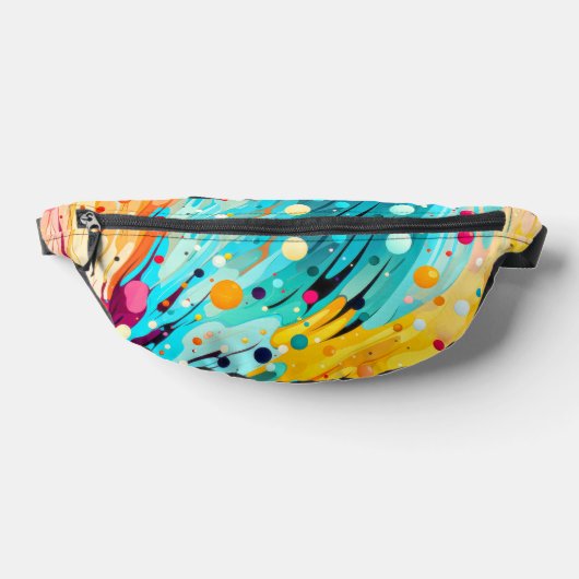 Levendige Abstracte spetterende print Heuptasje (Liggend)